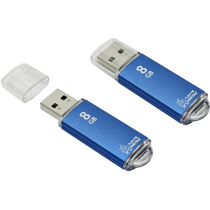 USB Flash накопитель 8GB SmartBuy V-Cut Blue (SB8GBVC-B)