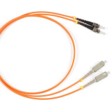 Патч-корд Hyperline FC-D2-50-SC/PR-ST/PR-H-2M-LSZH-OR, 2м