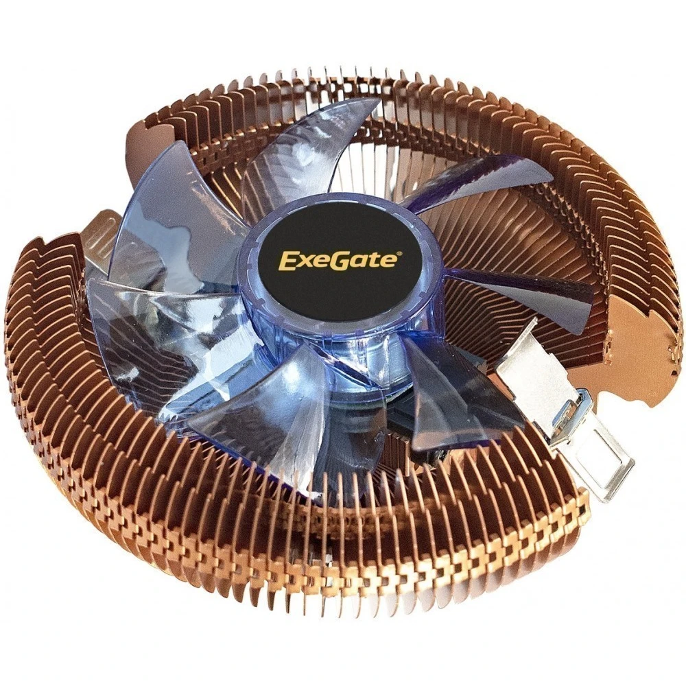Кулер ExeGate Wizard EE91-PWM.Cu.BLUE - EX286154RUS - фото 2