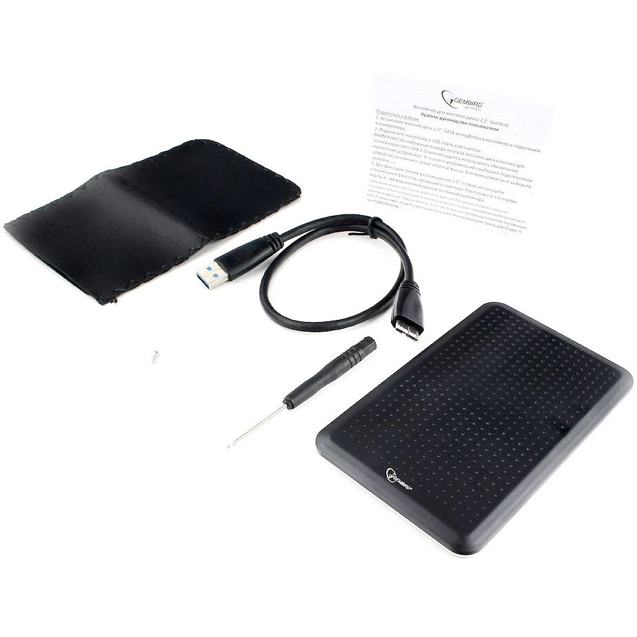 Внешний корпус для HDD Gembird EE2-U3S-60 Black - фото 4