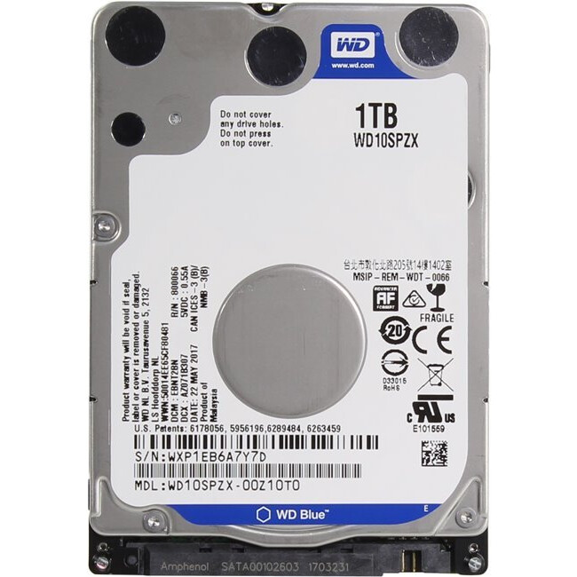 Жёсткий диск 1TB SATA-III WD Blue (WD10SPZX)