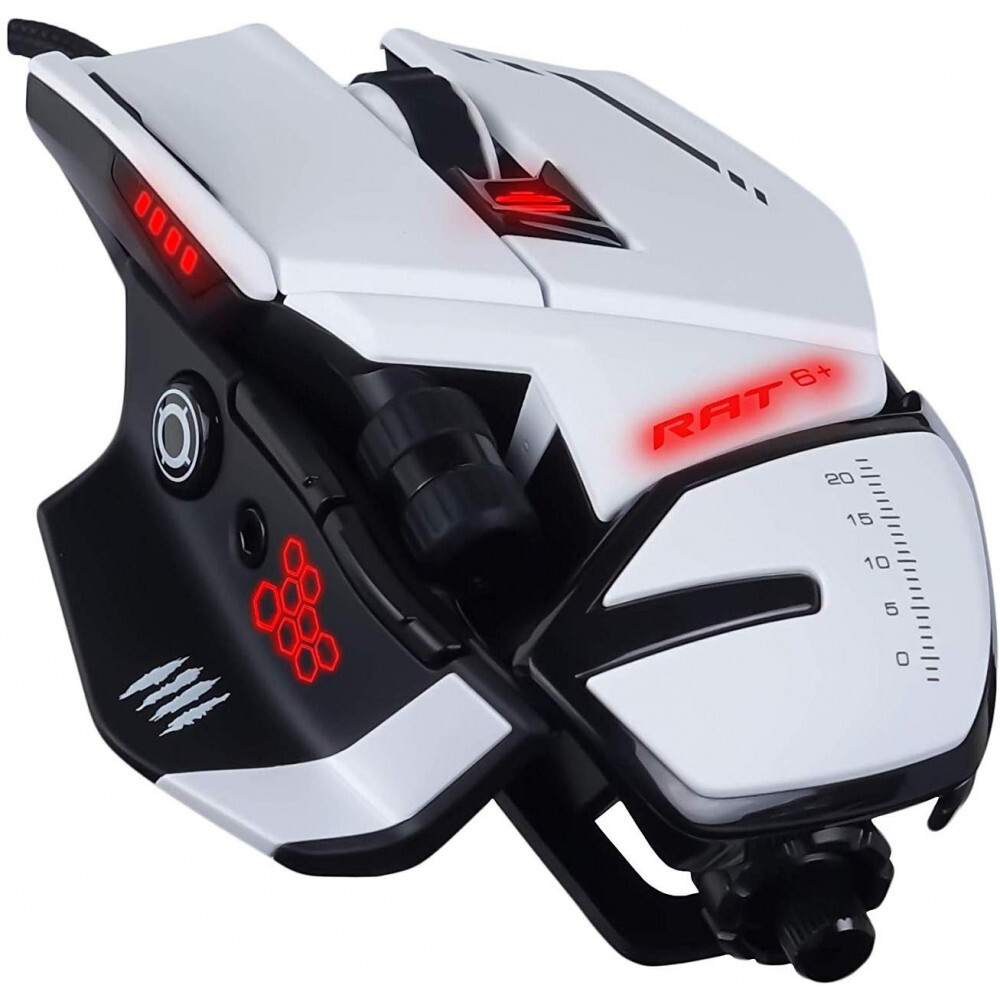 Мышь Mad Catz R.A.T.6+ White - MR04DCINWH000-0