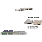 Медная кассета Hyperline PPTR-CSS-6xRJ45-C6-U-GY