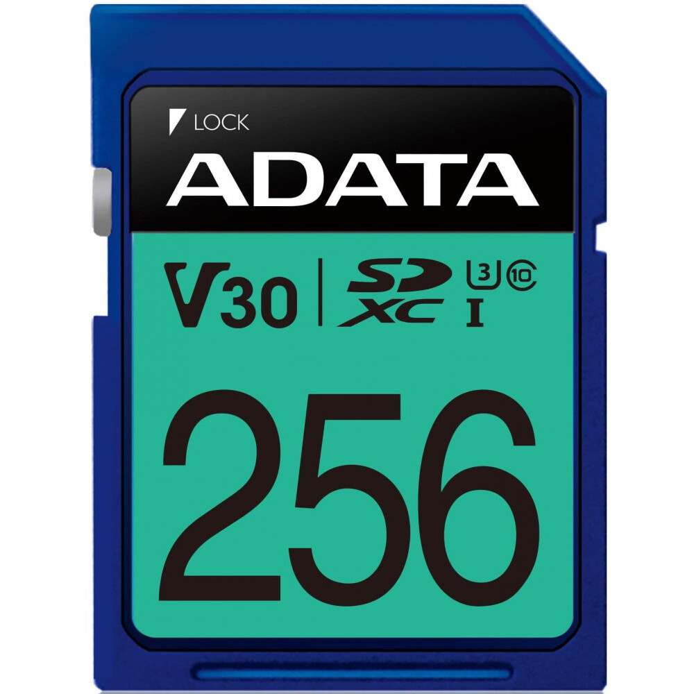 Карта памяти 256GB SD ADATA Premier Pro (ASDX256GUI3V30S-R)