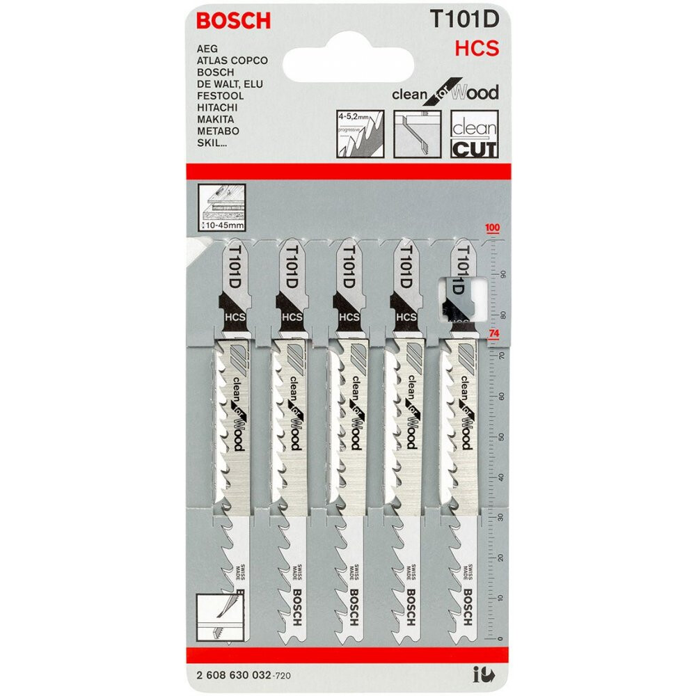 Полотно для лобзика Bosch T101D HCS - 2608630032