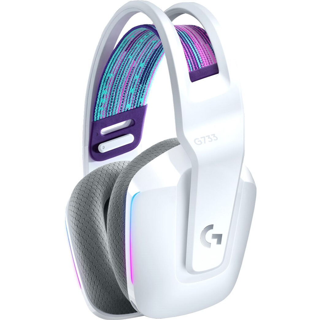 Гарнитура Logitech G733 LIGHTSPEED Wireless RGB Gaming White (981-000883/981-000886) - 981-000883/0886/0885 - фото 2