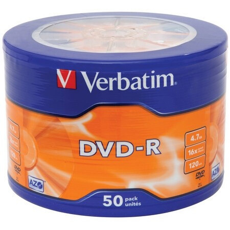 Диск DVD-R Verbatim 4.7GB 16x Wagon Wheel (50 шт.)