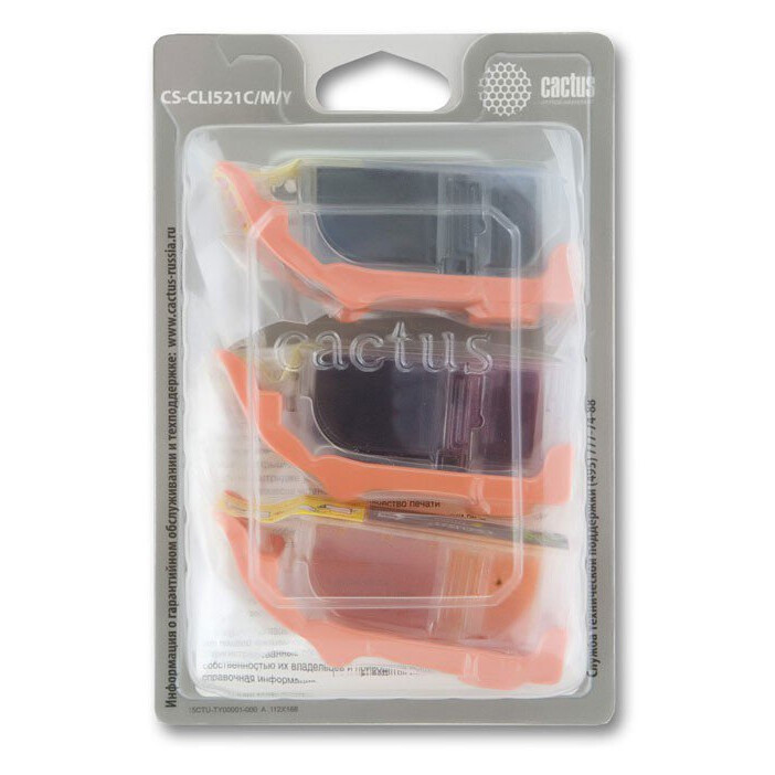 Картридж Cactus CS-CLI521C/M/Y - фото 3