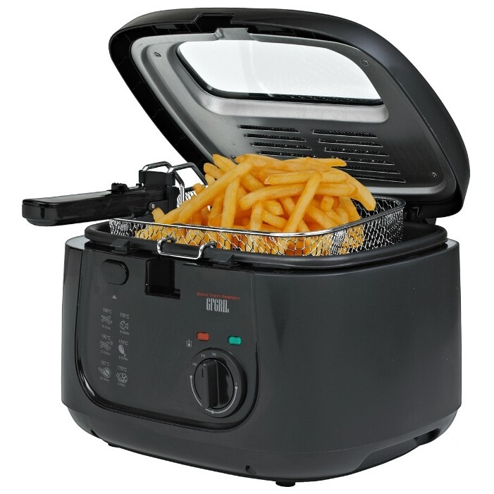 Фритюрница GFgril GFF-05 Compact Black - фото 2