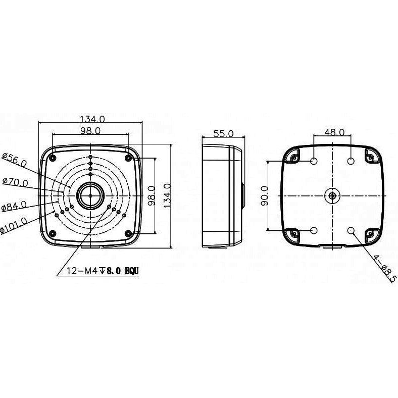 Монтажная коробка Dahua DH-PFA122 - фото 3