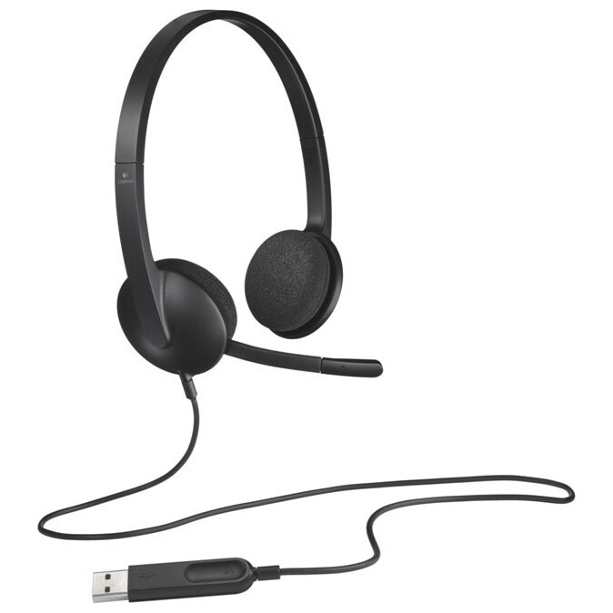 Гарнитура Logitech Stereo Headset H340 (981-000475) - 981-000475/981-000509