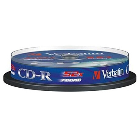 Диск CD-R Verbatim 700MB 52x Cake Box (10 шт.)