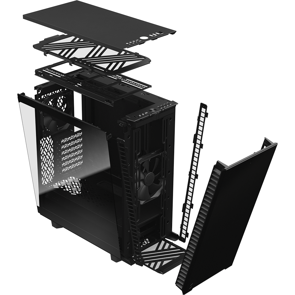 Корпус Fractal Design Define 7 Compact Black TG Light Tint - FD-C-DEF7C-03 - фото 21