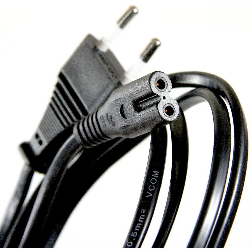 Et кабель питания ac-w1 сетевой 220v 2-x контактный. 5м. провод питания восьмерка с бочонком. Vcom ce023-cu0. сетевой шнур питания c7.