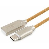 Кабель USB - USB Type-C, 1м, Gembird CC-P-USBC02Gd-1M