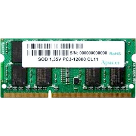 Оперативная память 4Gb DDR-III 1600MHz Apacer SO-DIMM (AS04GFA60CATBGJ) - DV.04G2K.KAM