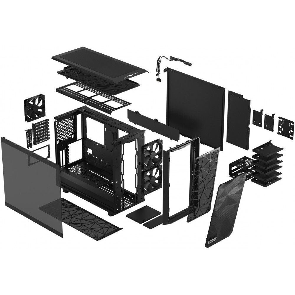 Корпус Fractal Design Meshify 2 Light TG Black - FD-C-MES2A-03 - фото 9