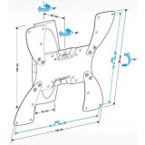 Кронштейн Holder LCDS-5019 White