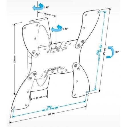 Кронштейн Holder LCDS-5019 White - фото 2