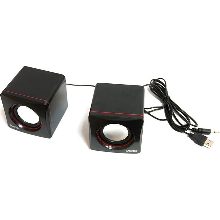 Колонки Dialog AC-04UP Black/Red - фото 2