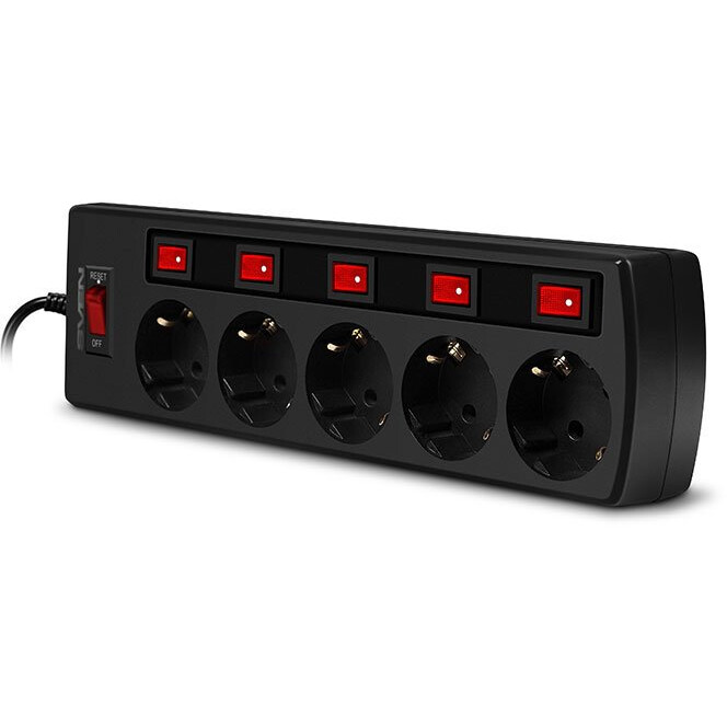 Сетевой фильтр Sven SF-05PL 1.8м - фото 2