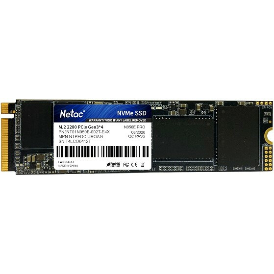 Накопитель SSD 2Tb Netac N950E Pro (NT01N950E-002T-E4X)