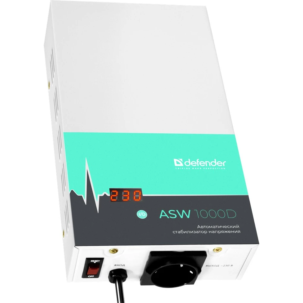 Стабилизатор напряжения Defender ASW 1000D - 99045 - фото 2