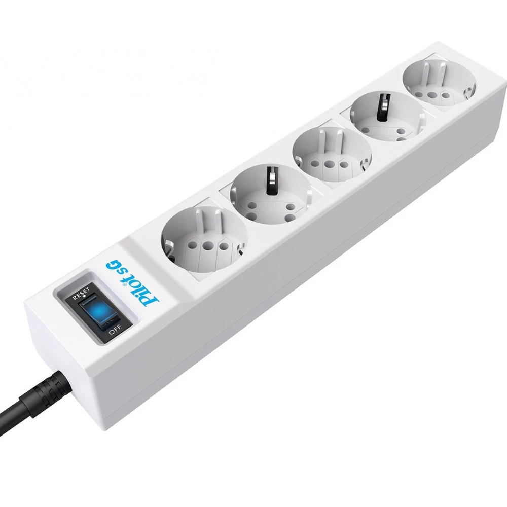 Сетевой фильтр Pilot sG 7м 5 розеток White - фото 2