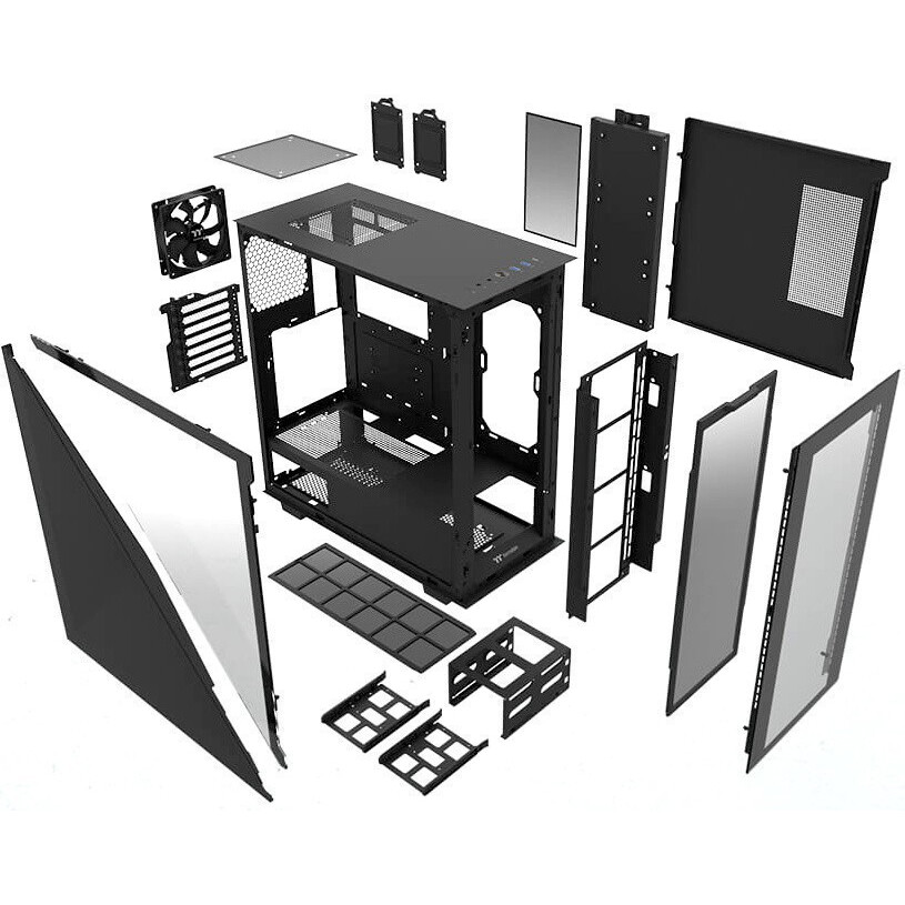 Корпус Thermaltake Divider 300 TG Black (CA-1S2-00M1WN-00) - фото 7