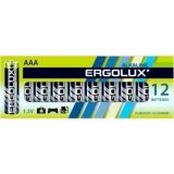 Батарейка Ergolux (AAA, 12 шт)