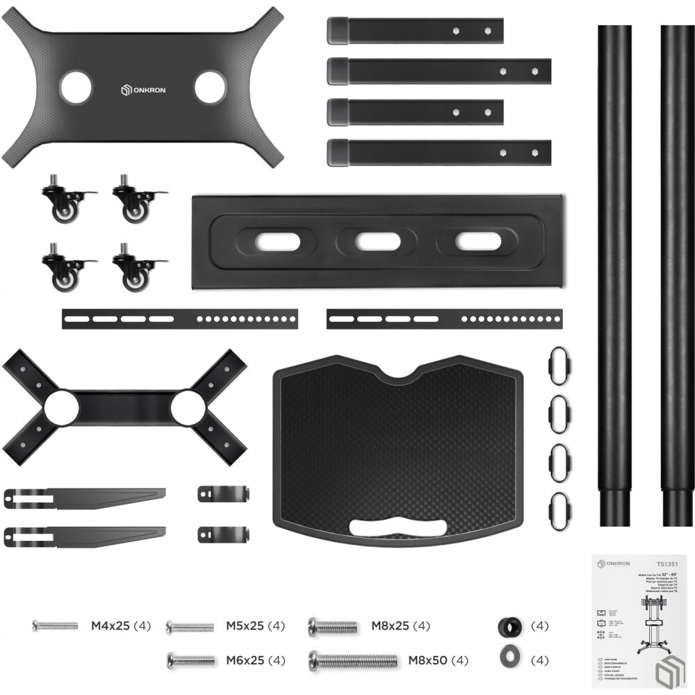 Мобильная стойка Onkron TS1351 Black - фото 5
