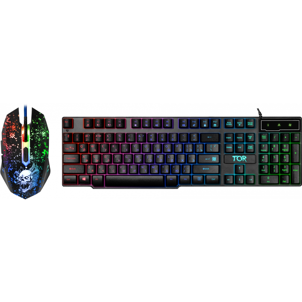 Клавиатура + мышь + гарнитура + колонки + коврик Defender Tor MHP-127 - 52127 - фото 9