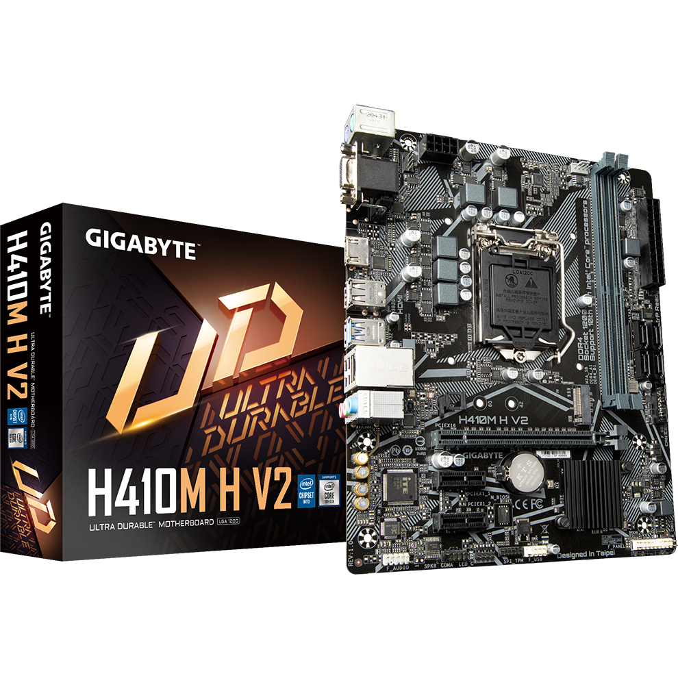 Материнская плата Gigabyte H410M H V2 - фото 4