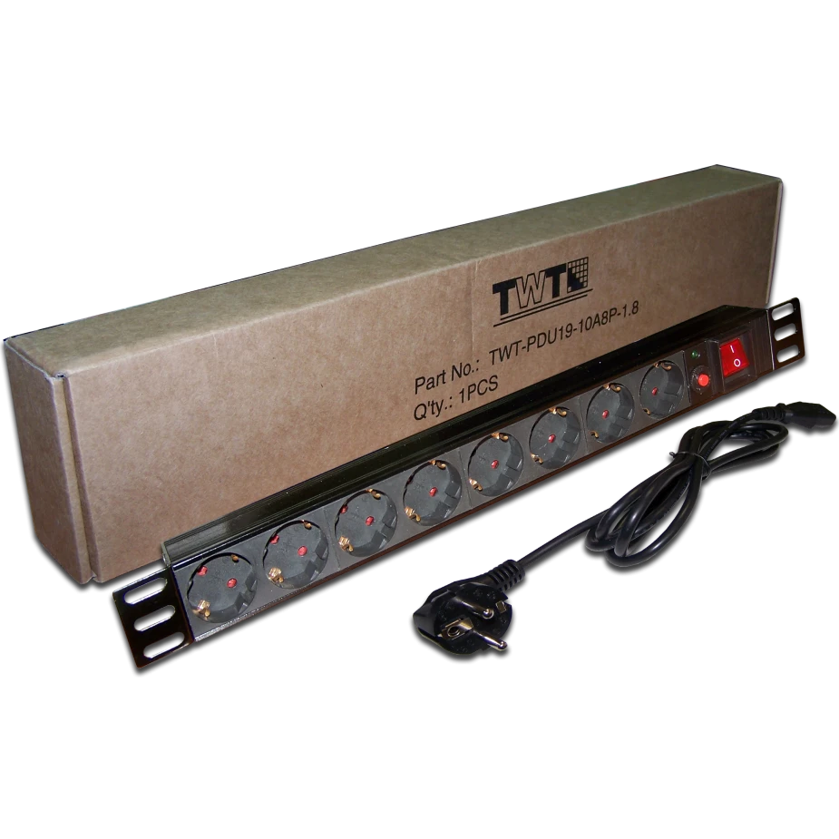 Блок розеток TWT TWT-PDU19-10A8P-1.8 - фото 2