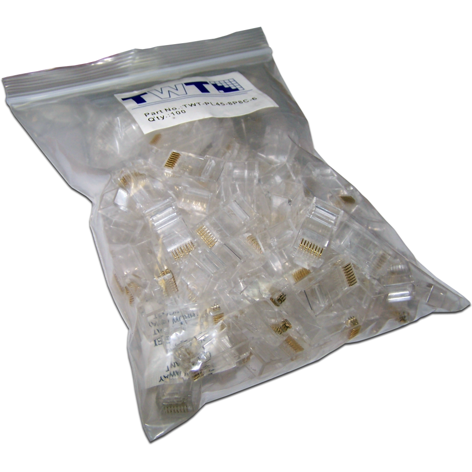 Коннектор RJ-45 TWT TWT-PL45-8P8C, 100 шт. - фото 3