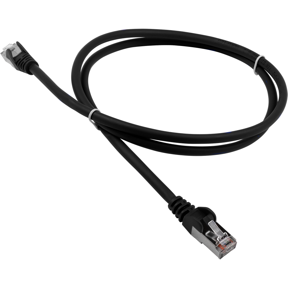 Патч-корд Lanmaster LAN-PC45/S5E-1.0-BK, 1м