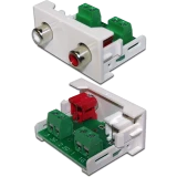 Вставка RCA Lanmaster LAN-WA-LP-2RCA-WH