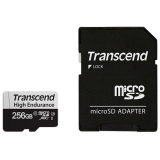 Карта памяти 256Gb MicroSD Transcend 350V + SD адаптер (TS256GUSD350V)