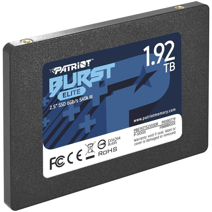 Накопитель SSD 1.92Tb Patriot Burst Elite (PBE192TS25SSDR) - фото 3