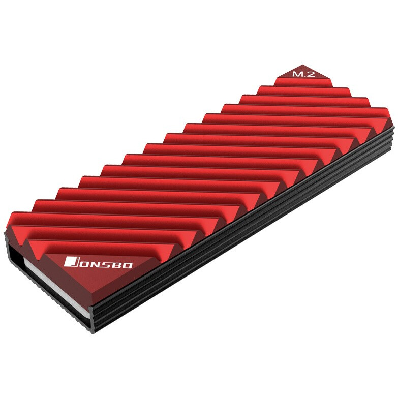 Радиатор для SSD M.2 Jonsbo M.2-3 Red - фото 2