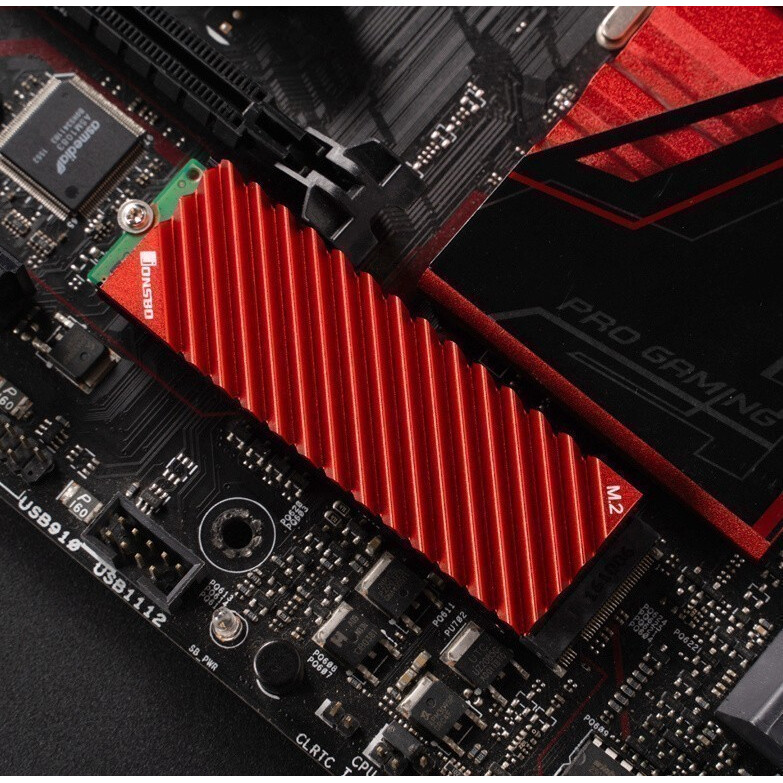 Радиатор для SSD M.2 Jonsbo M.2-3 Red - фото 5