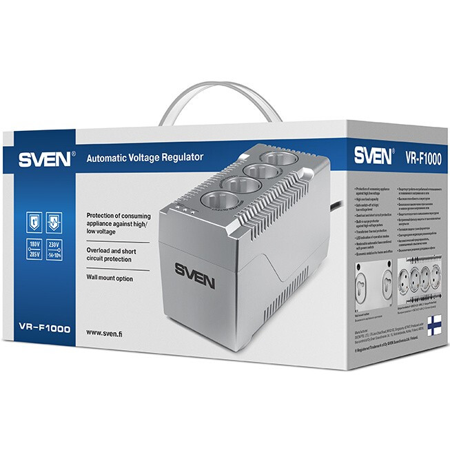 Стабилизатор напряжения Sven VR-F1000 - SV-018818 - фото 6