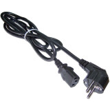 Кабель питания Schuko - C13, 2м, Lanmaster LAN-PP13/SHA-2.0-BK