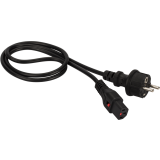 Кабель питания Schuko - C13, 2м, Lanmaster LAN-PP13L/SH-2.0-BK