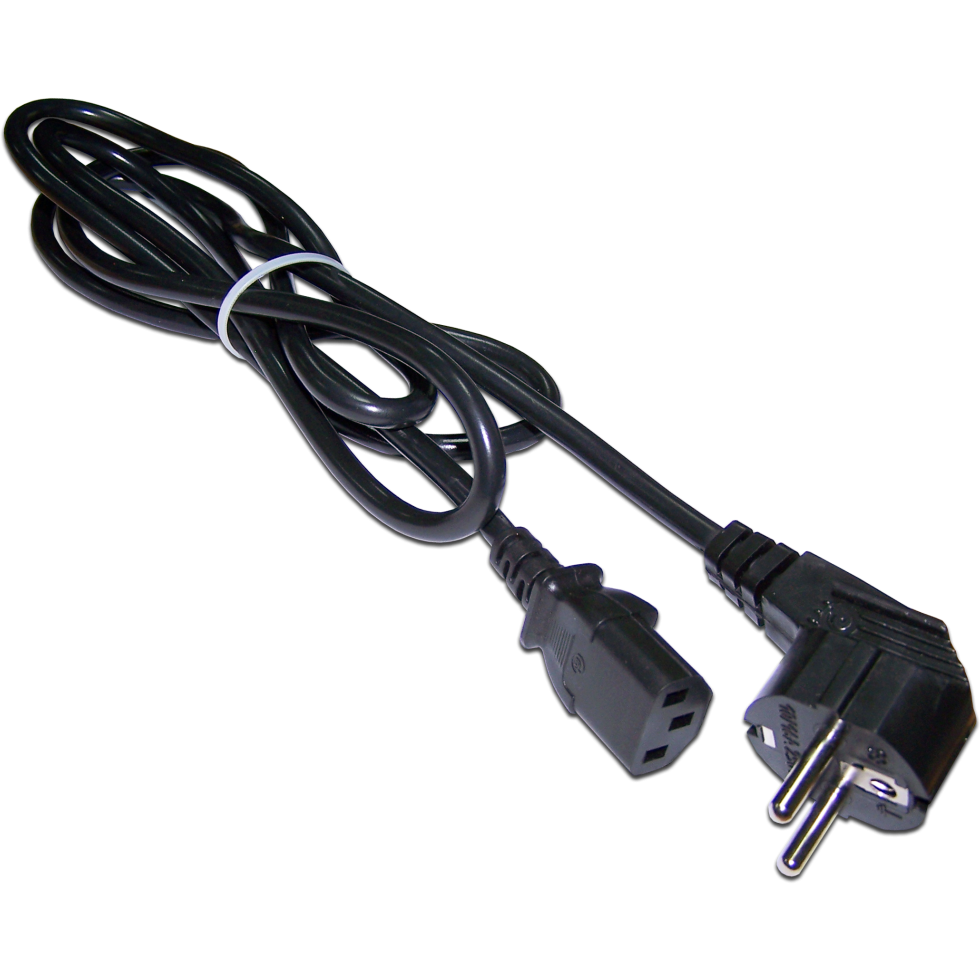 Кабель питания Schuko - C13, 3м, Lanmaster LAN-PP13/SHA-3.0-BK