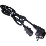 Кабель питания Schuko - C13, 3м, Lanmaster LAN-PP13/SHA-3.0-BK