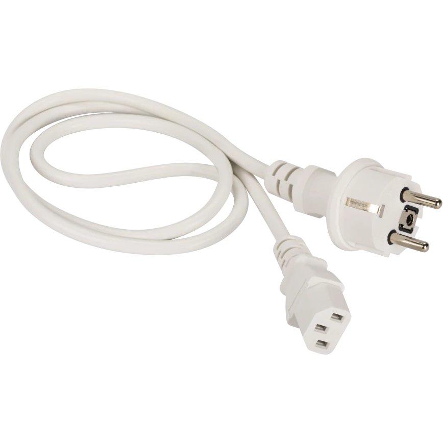Кабель питания Schuko - C13, 5м, Lanmaster LAN-PP13/SH-5.0-WH