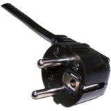 Кабель питания Schuko - C19, 3м, Lanmaster LAN-PP19/SHA-3.0-BK