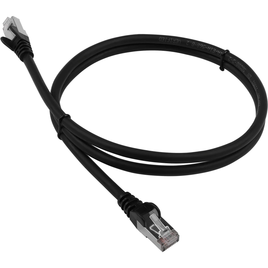 Патч-корд Lanmaster LAN-PC45/S6-0.5-BK, 0.5м