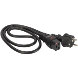 Кабель питания Schuko - C19, 3м, Lanmaster LAN-PP19L/SH-3.0-BK